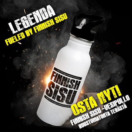 Nyt saatavilla: Legendaarinen teräksinen Finnish SISU-vesipullo
